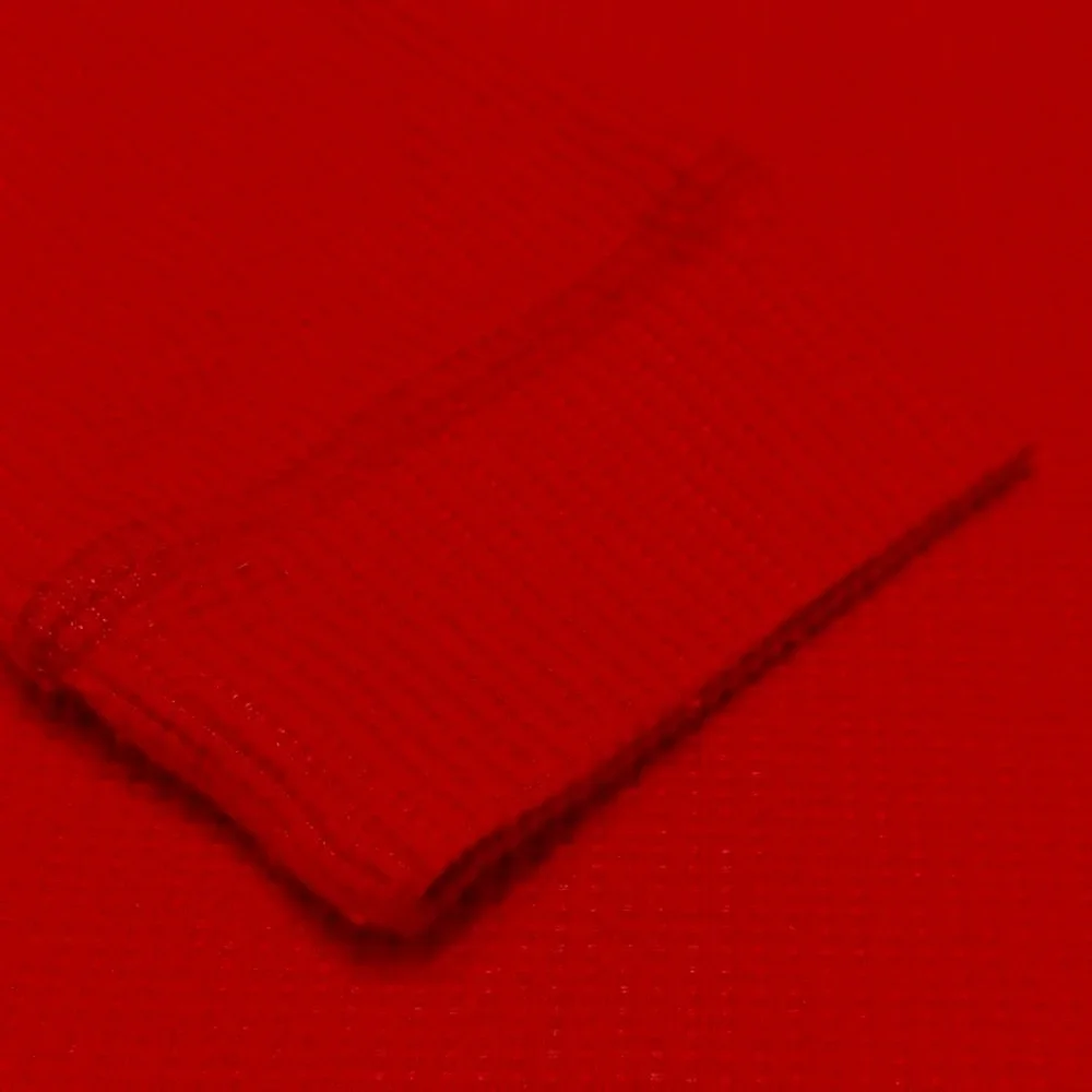 Abercrombie Kids Red Waffle Knit Long Sleeve Thermal Shirt‎ Logo Graphic 13/14